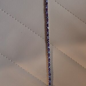 Kay Jewelers Purple and Silver Bracelet